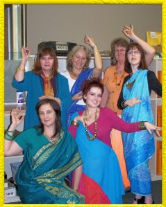 Helensvale Staff getting ready for Bollywood!